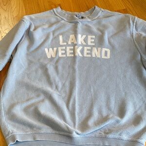 Lake Weekend Women's Crewneck Top - Light Blue